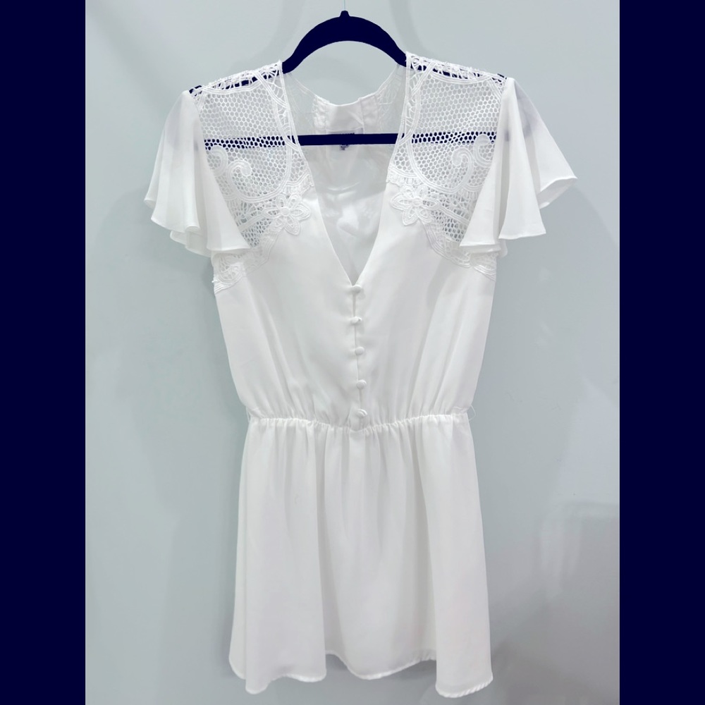 Womens BB Dakota White Summer Dress Size XS